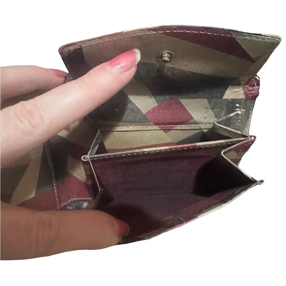 Paul Smith Abstract (see inside) black Leather Bi fold wallet Mens